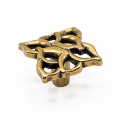 Ручка-кнопка 688, Бронза золотистая, /35х35х25 мм, Классика, Giusti, Италия, WPO688.000.00A8