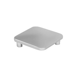 Ручка Push Button, с дюбелями, матовый хром, 32, 32х32 мм, Metakor, 11.3534.36
