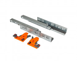 Комплект направляющих Soft-Close скрытого монтажа Firmax 3D Control L=300мм, полного выдвижения, для ЛДСП 16мм , 3д регулировка, FRM0333.S30