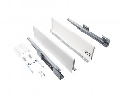 Комплект ящика Firmax Smartline, длина 300 мм, высота 199 мм, Push-to-Open, белый, FRM0730.007/199P